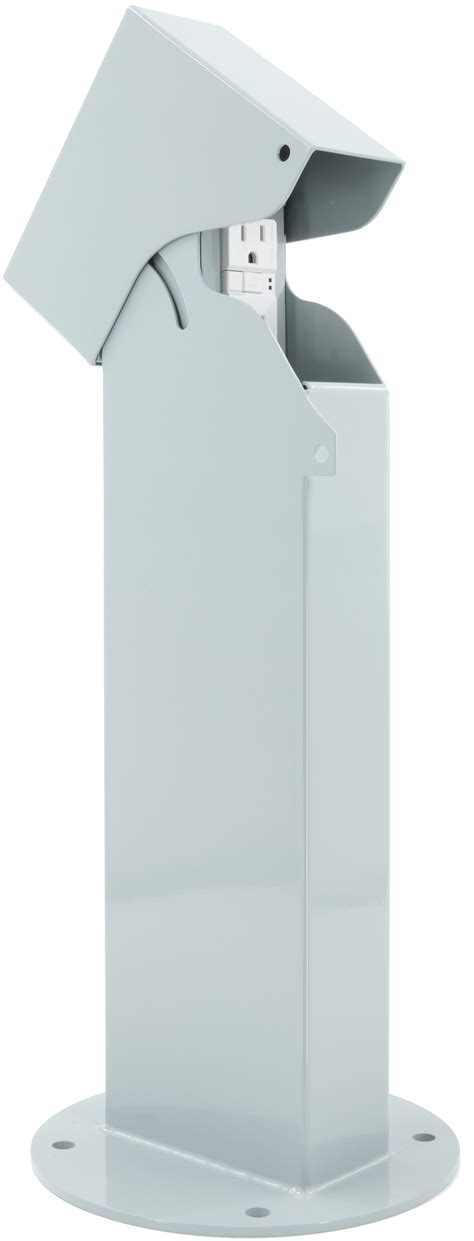 pedoc hinged top pedestal 14 gauge stainless steel outlet box|pedoc power solutions catalog.